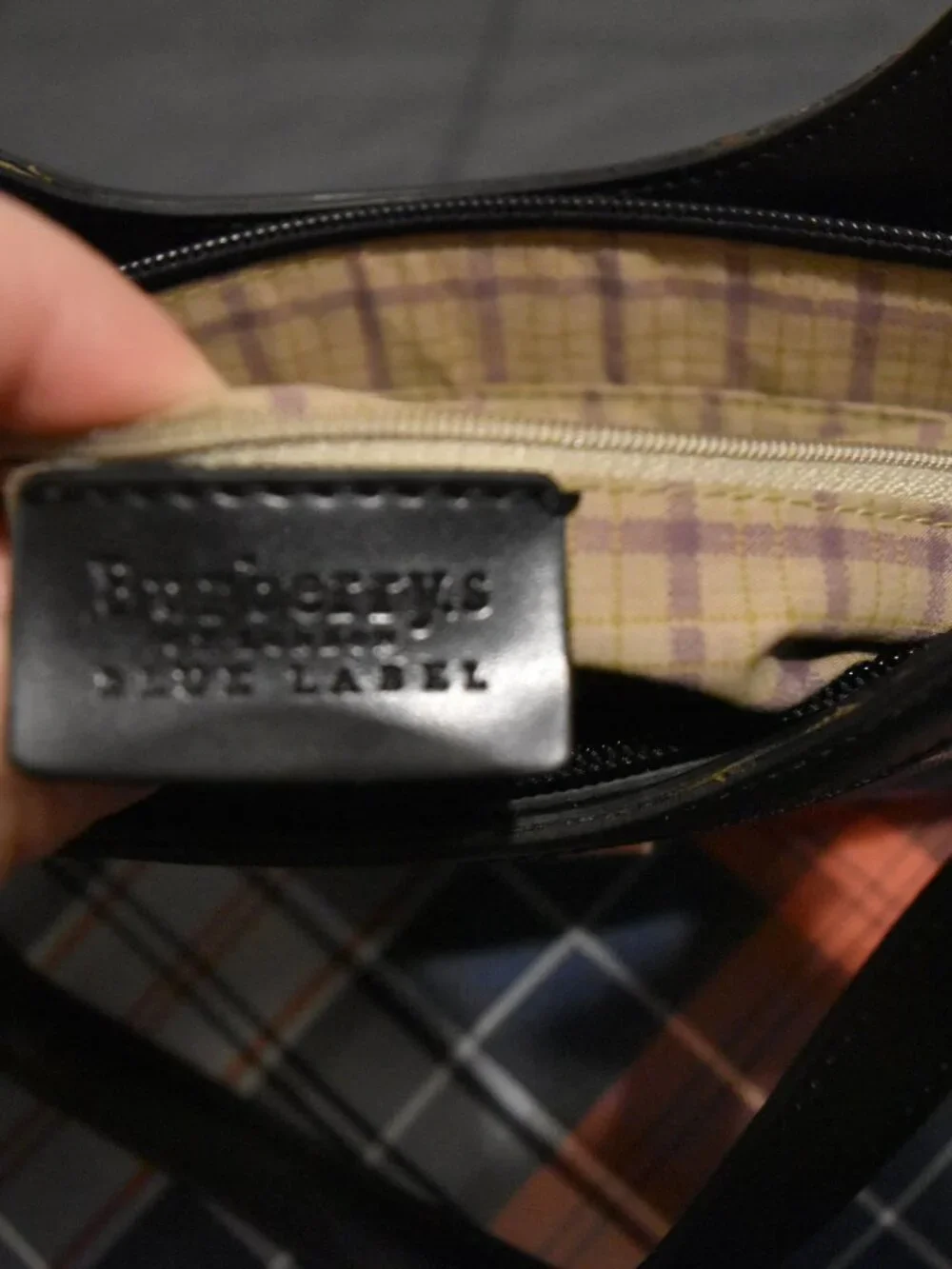 Burberry RARE BLUE LABEL Canvas and Leather Nova Check Handbag Shoulder Bag! - Picture 6 of 6